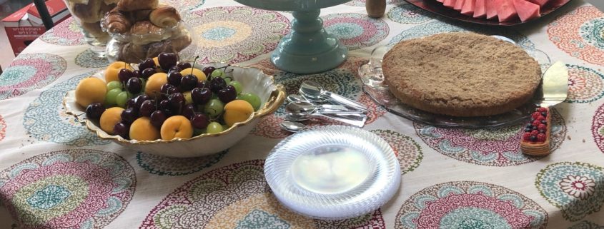 dessert table for breakfast