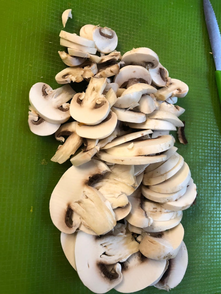 sliced mushrooms