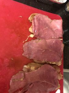 smoked meat on pargit