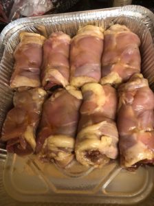 pargit rolled around smoked meat