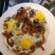 Melange of eggs n peppers n mushrooms