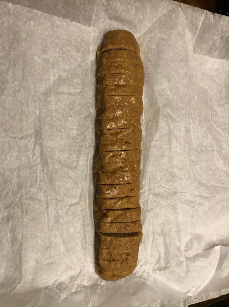 defrosted sliced dough