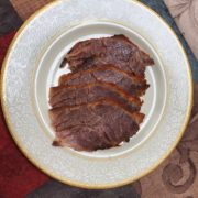 Sliced fresh corned beef