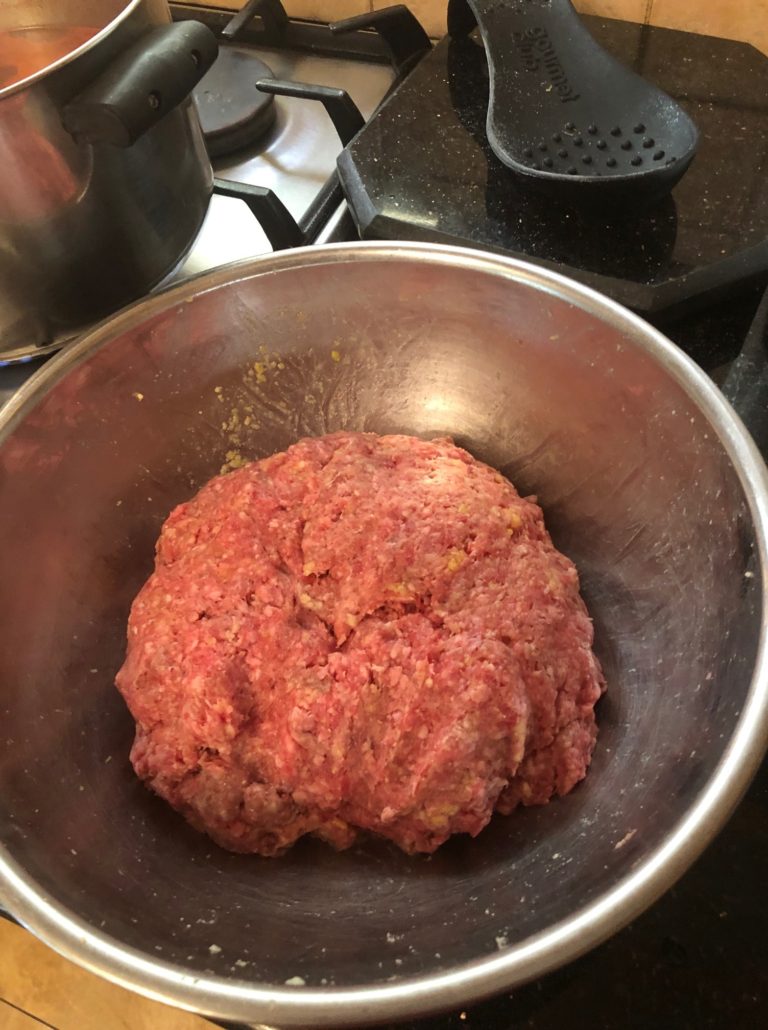 Chopped meat mixture