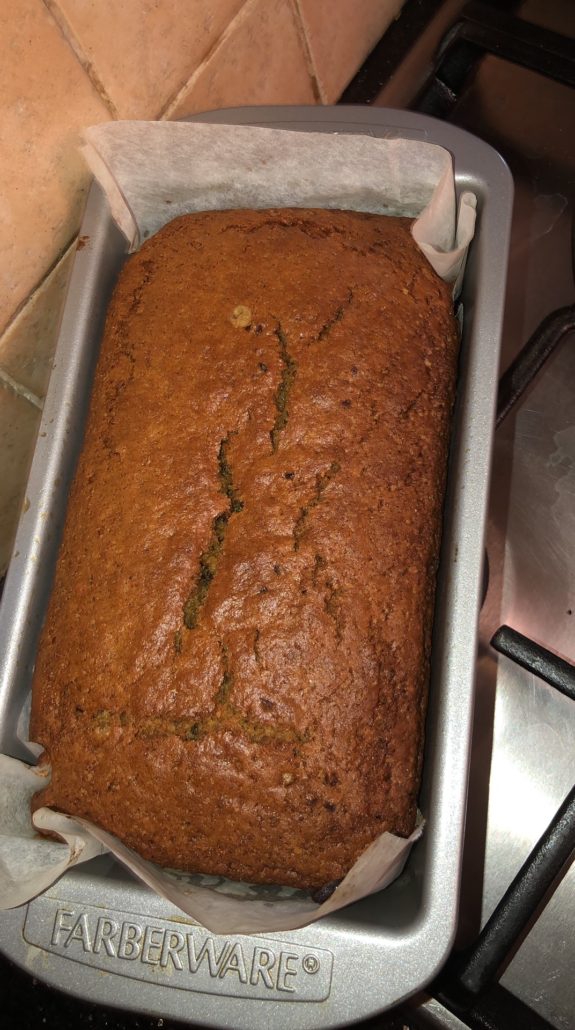 Baked Tea Bread in Loaf Pan