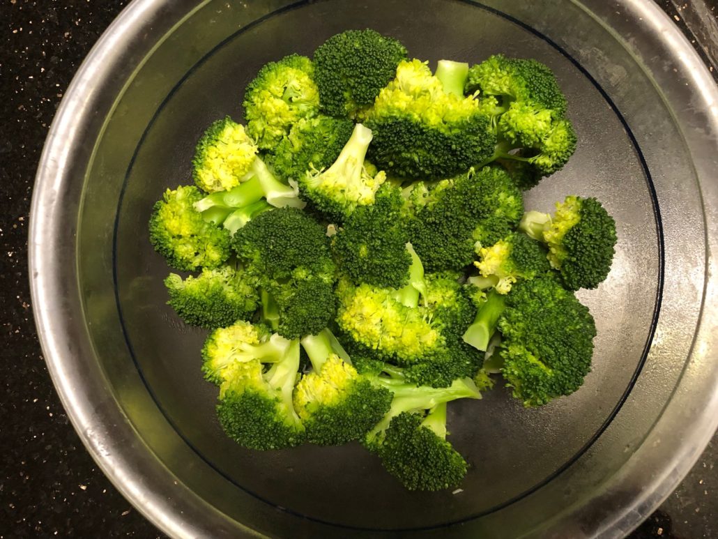Steamed broccoli