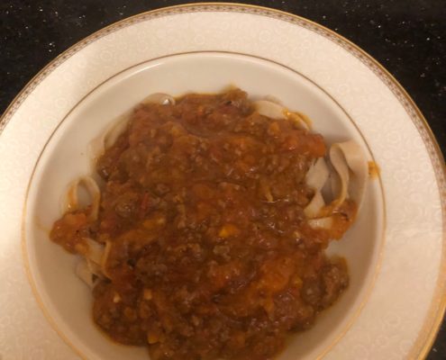 Fettuccine Bolognese