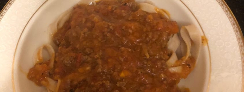 Fettuccine Bolognese