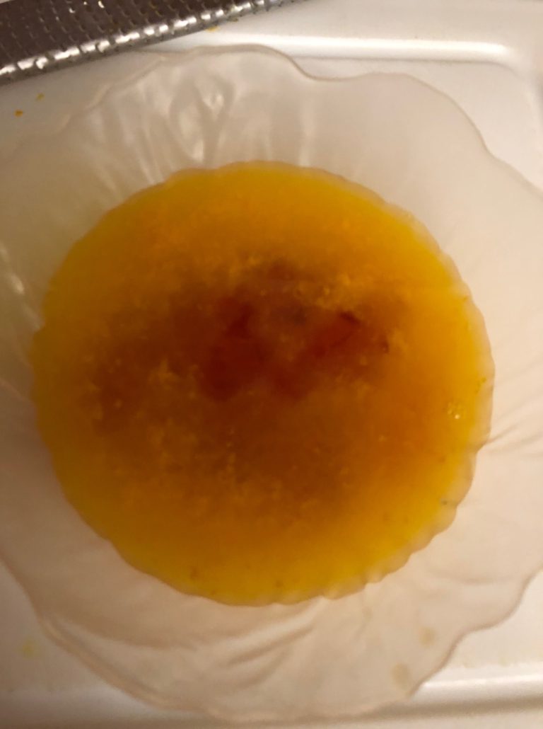 Orange juice, zest and sweet chili sauce