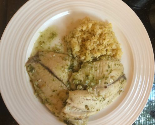 Tilapia in Butter Sauce