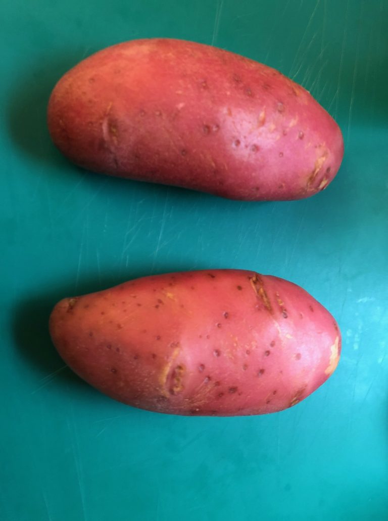 Two nice large potatoes