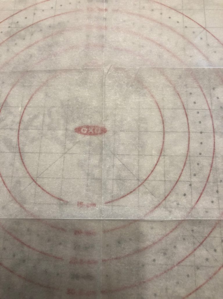 Oxo silicone with parchment paper over