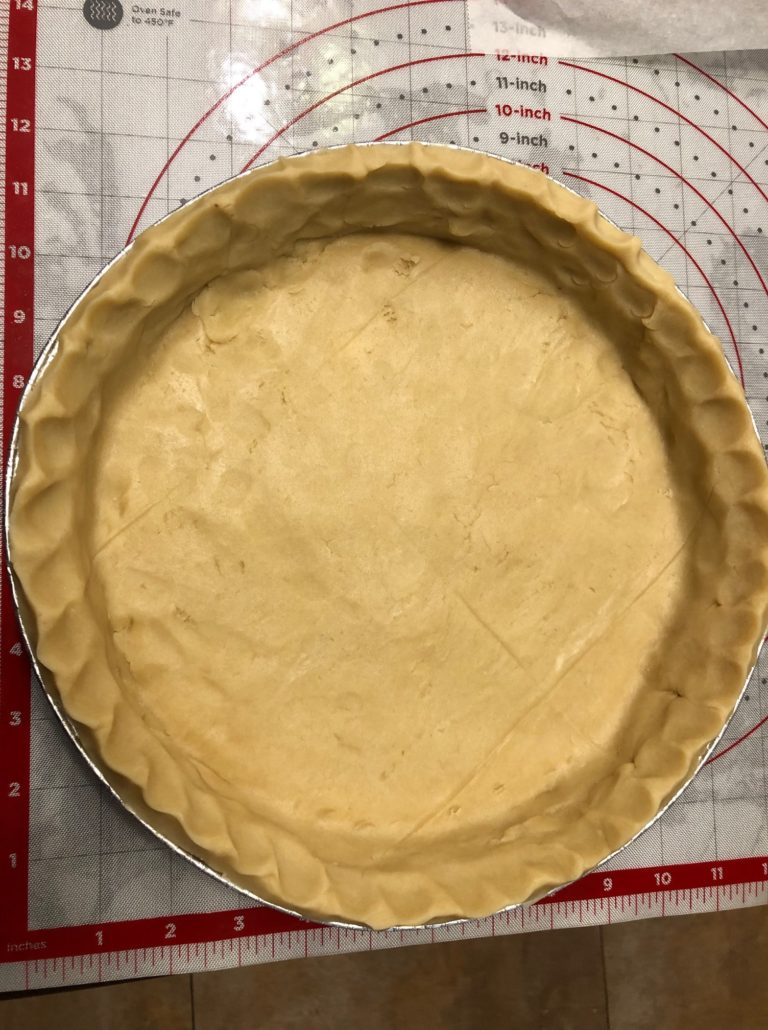 12 inch pie crust in pan