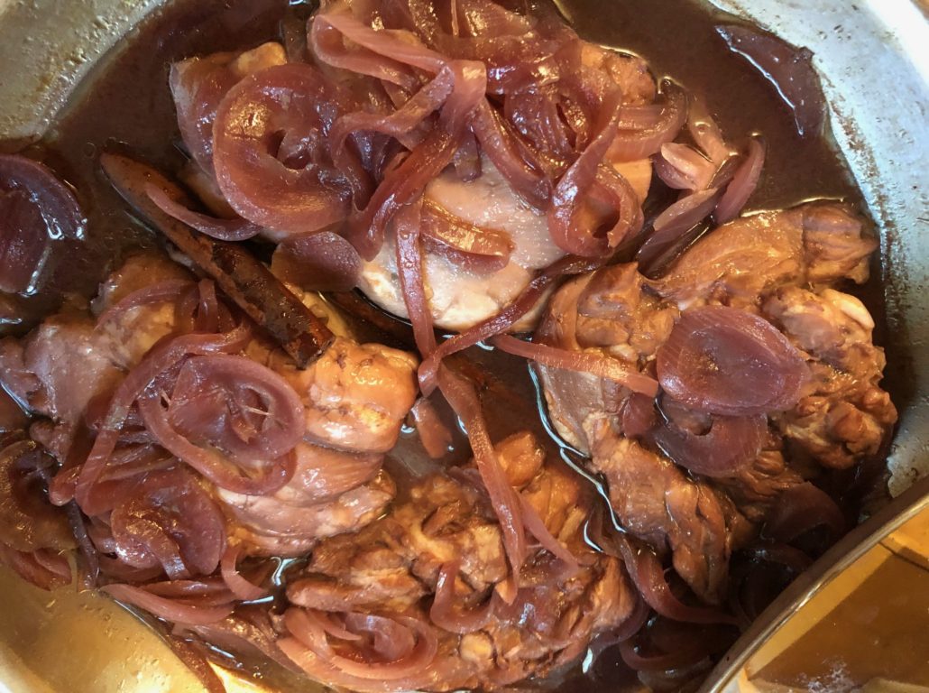 chicken turning burgundy