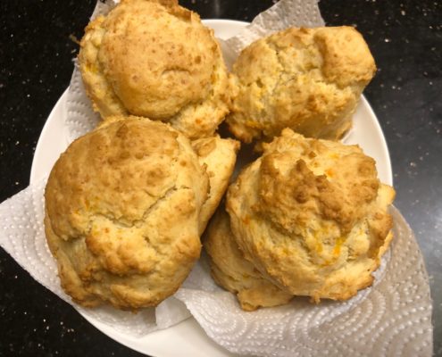 Cheddar/Smoked Cheese Drop Biscuits