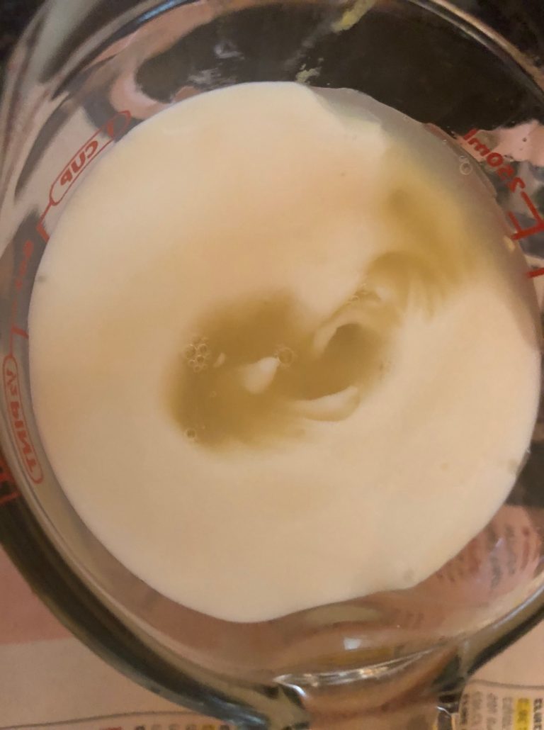 lemon juice in (soy) milk