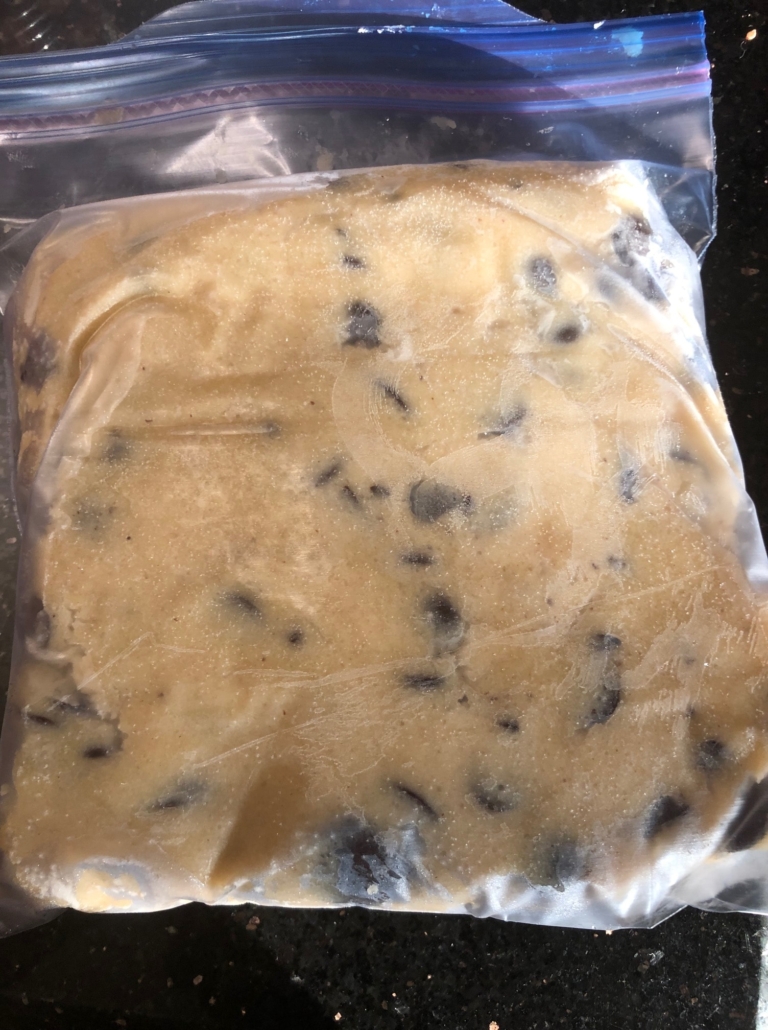 cookie dough in ziploc