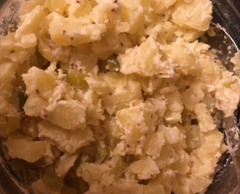 Tangy creamy potato salad