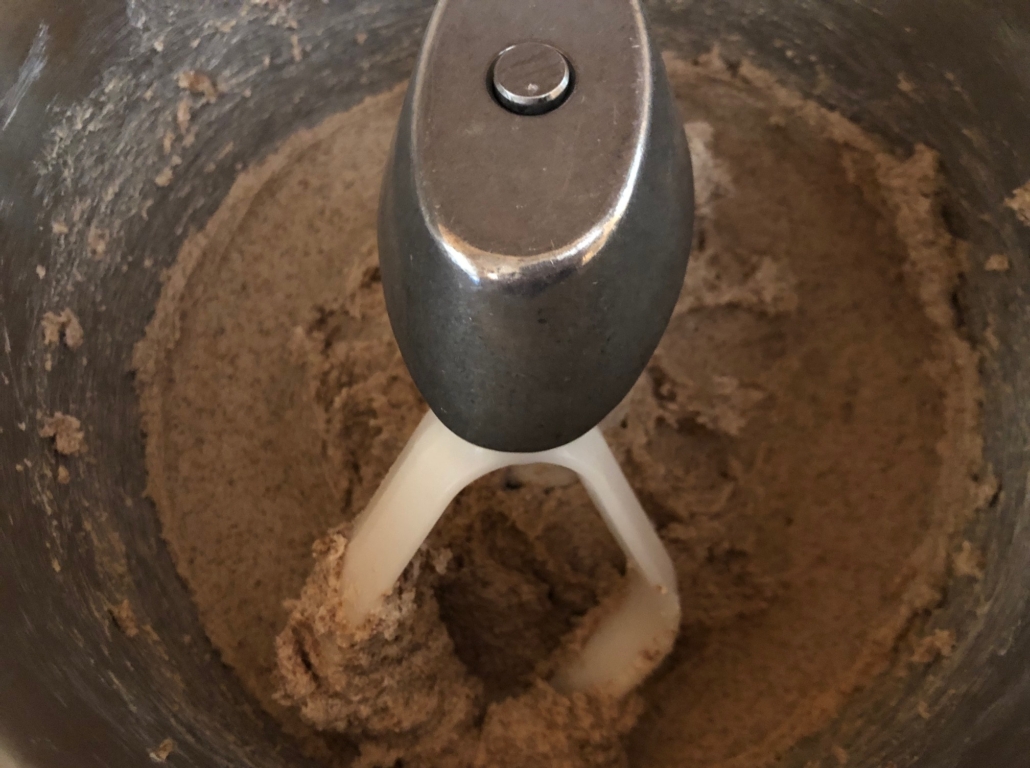 creamed butter and sugars