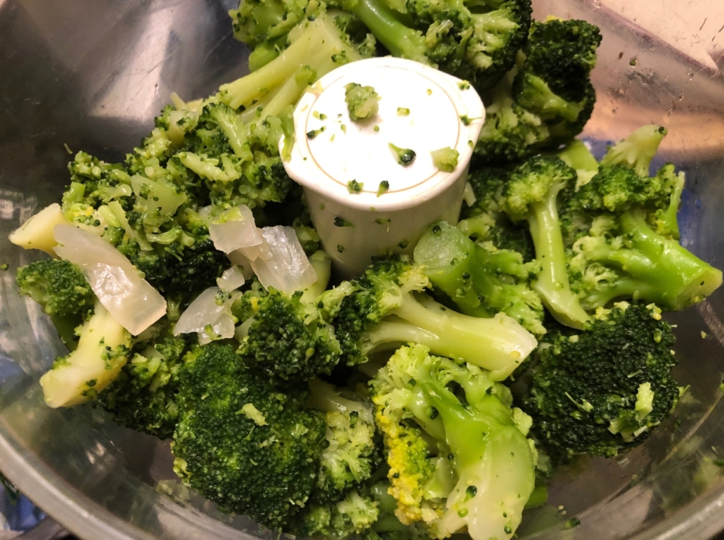 Defrosted frozen broccoli
