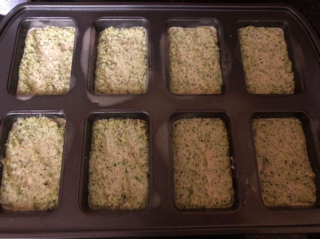 unbaked broccoli kugelettes