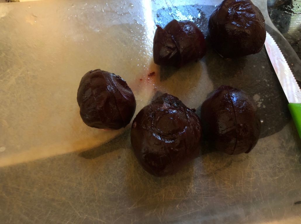 Precooked peeled beets