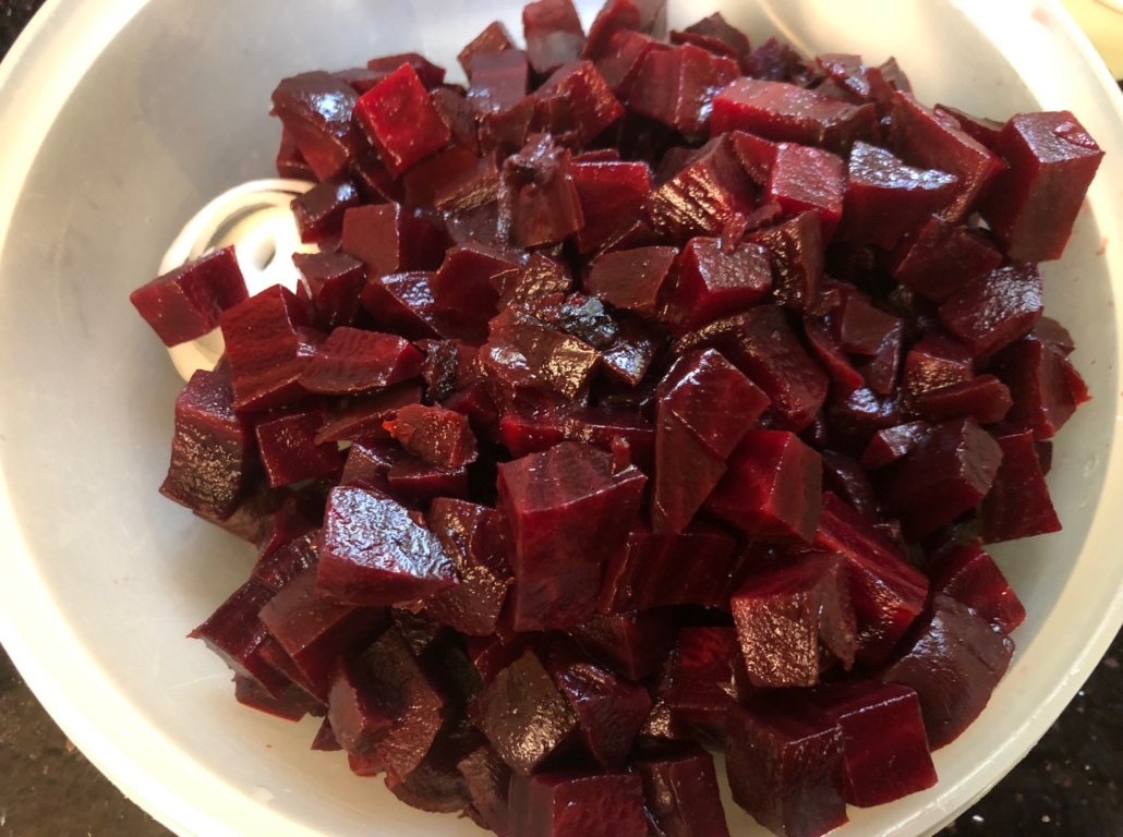 cubes beet salad