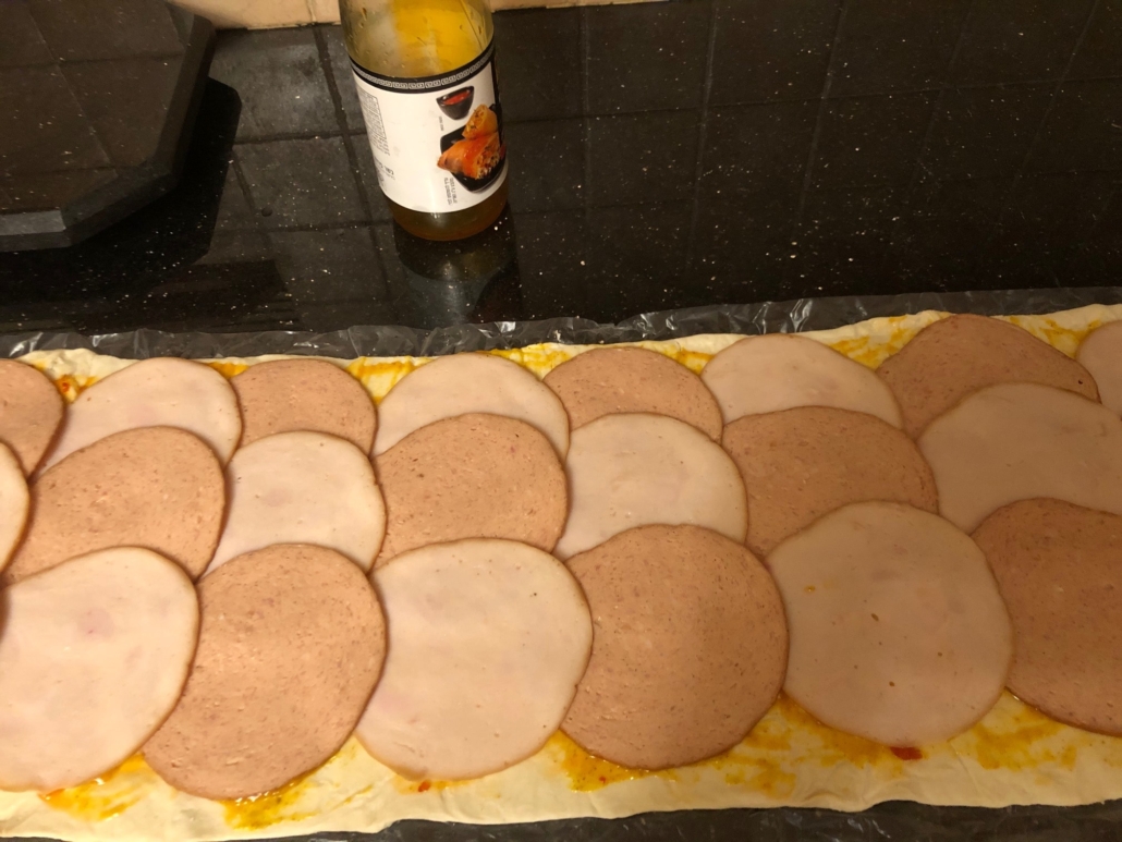 Deli covered puff pastry
