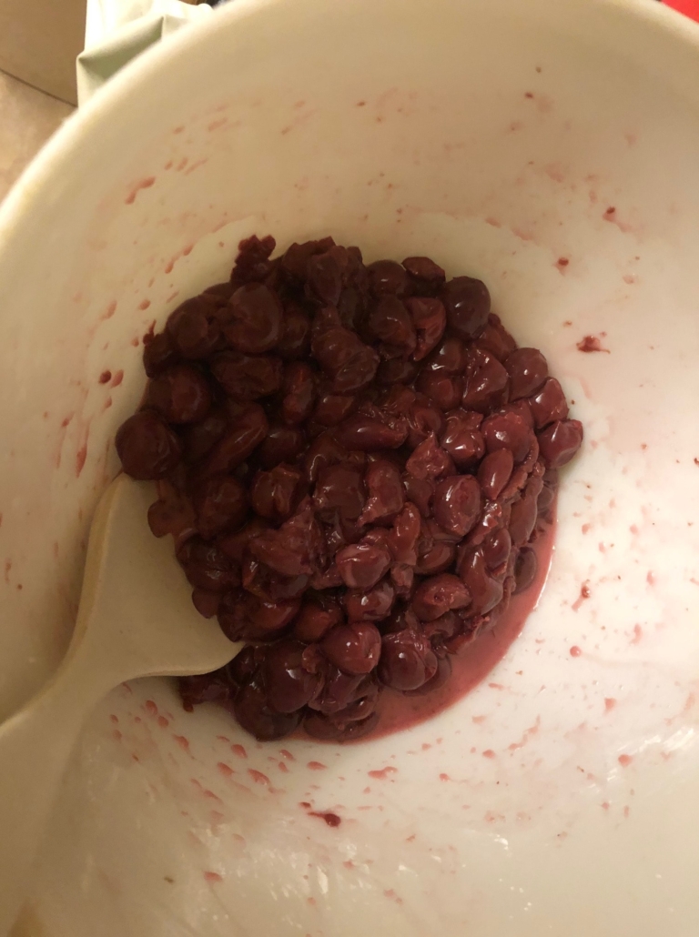 pitted sour cherries