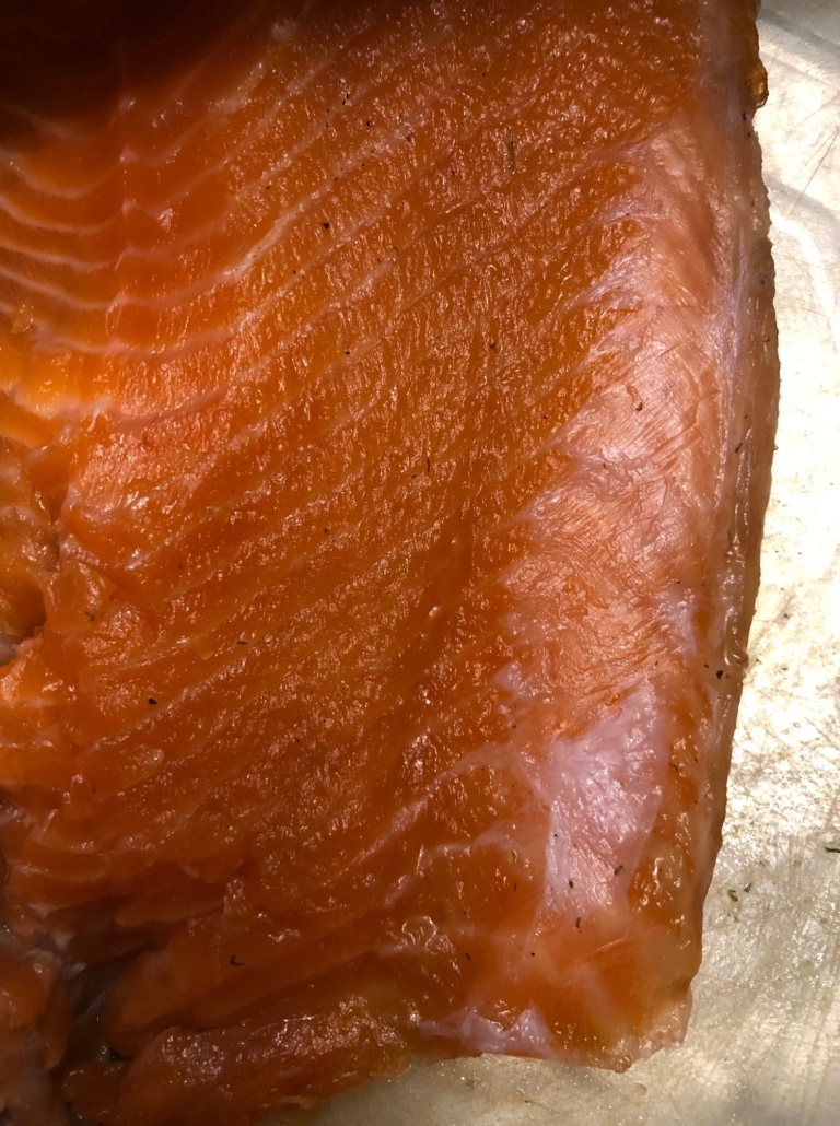 Gravalax after 24 hours