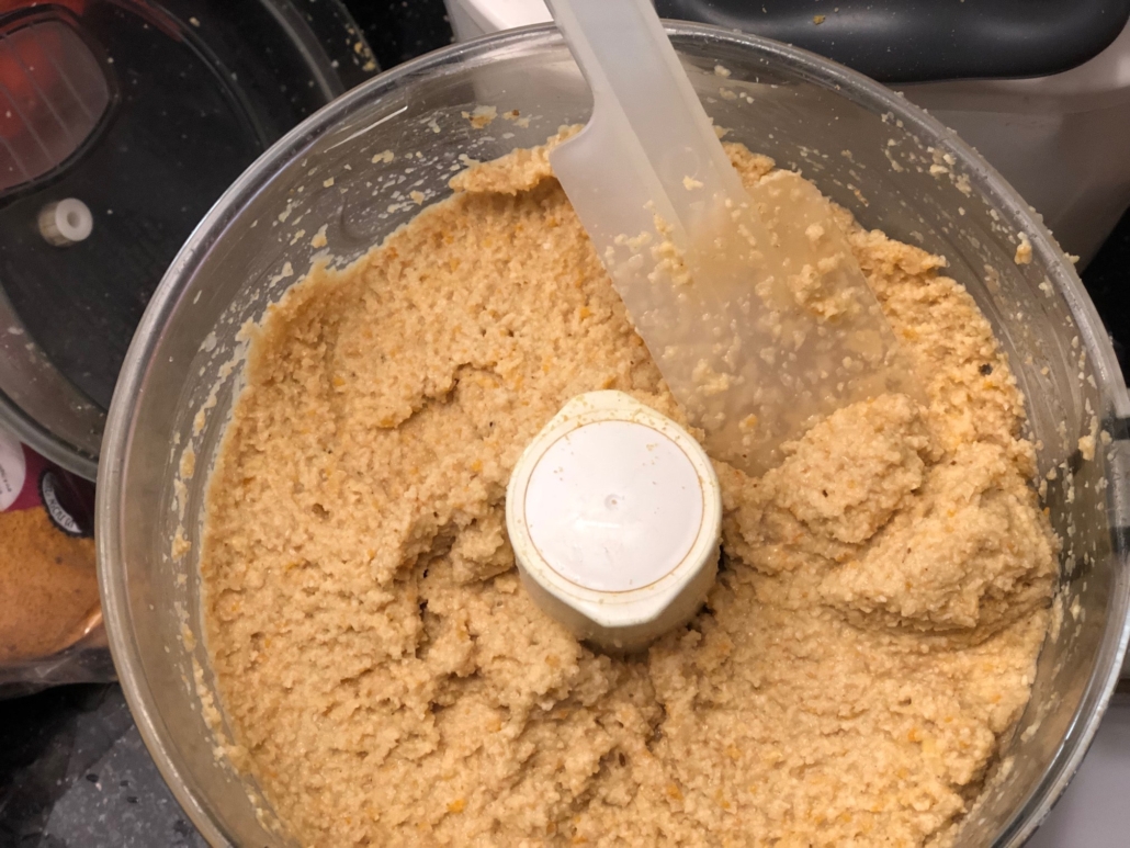 smooth falafel mixture
