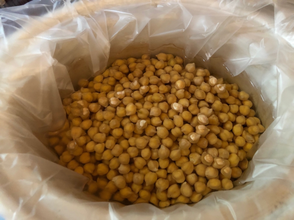 soaked chickpeas