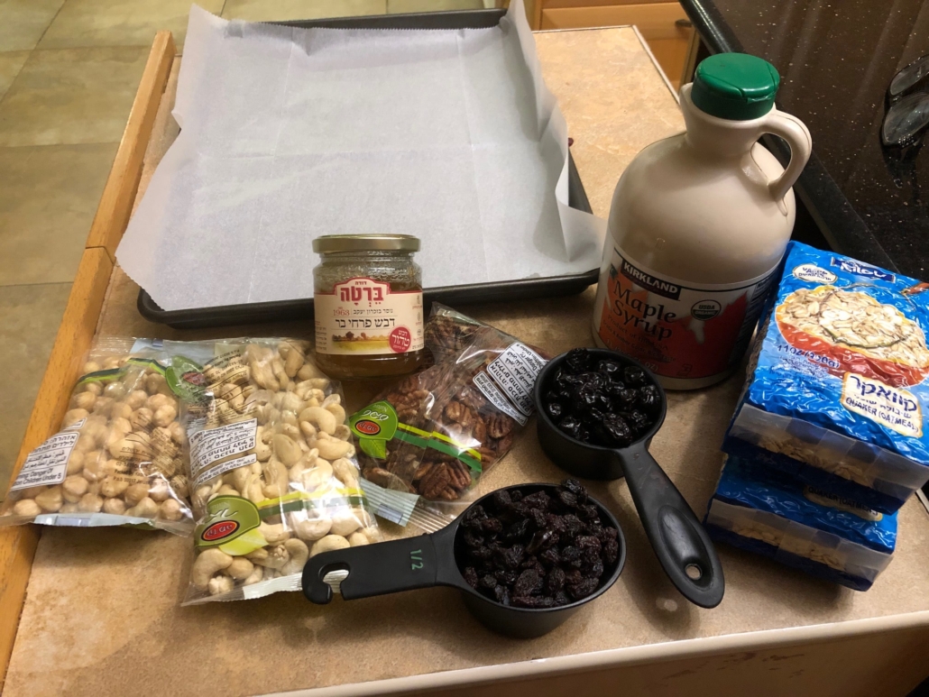 assembled ingredients
