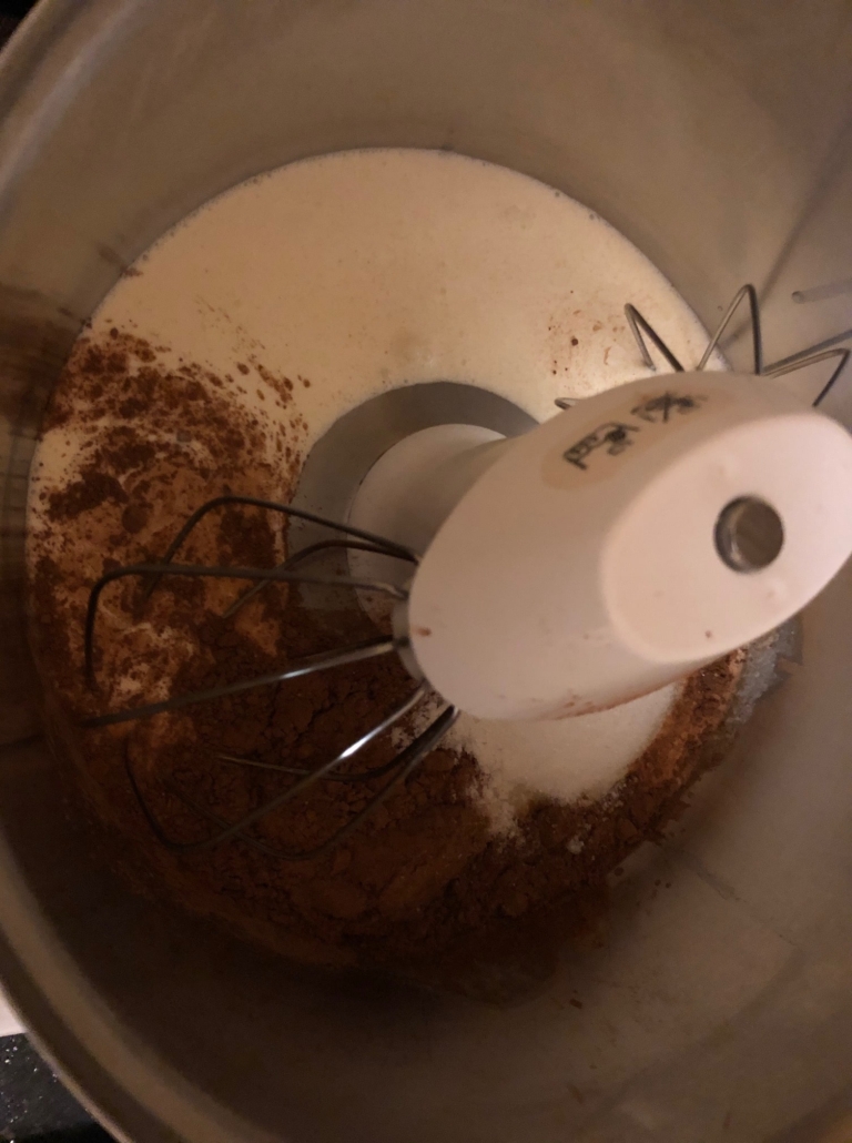 mising the whipped topping