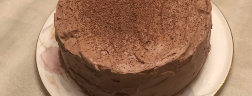 Party Walnut Torte with Chocolate Whipped Frosting