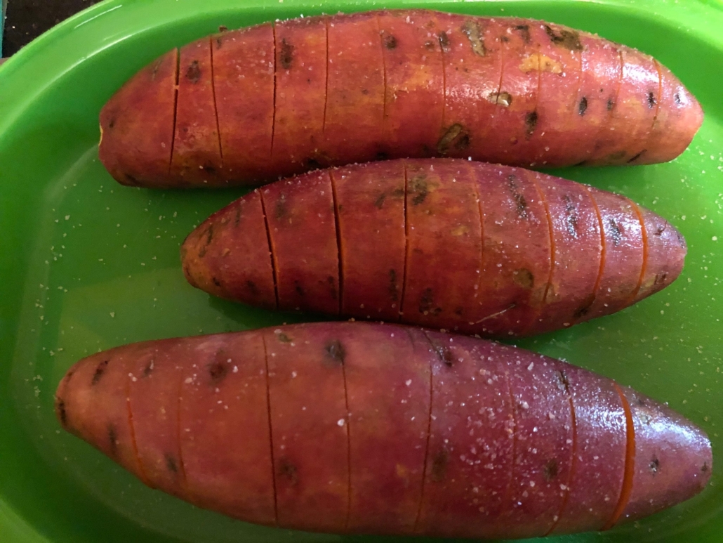 hassleback sweet potatoes