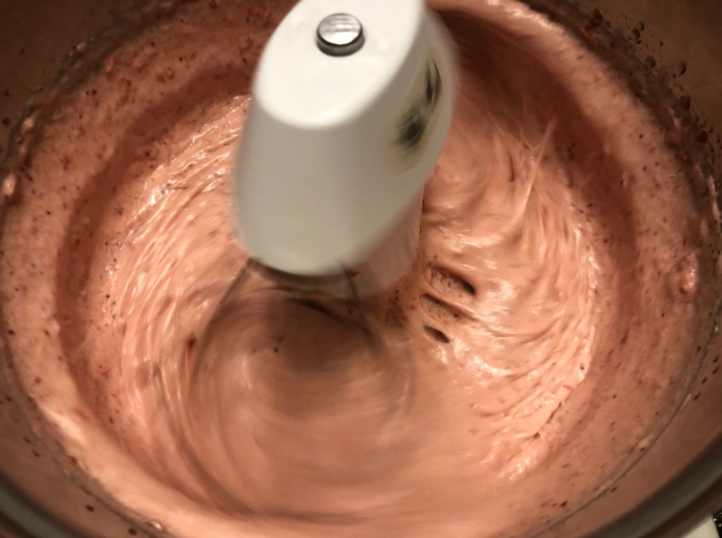 added strawberry puree