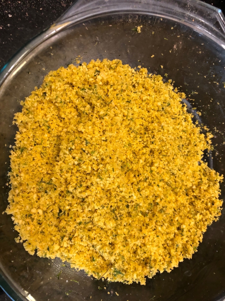 breadcrumb herb coating