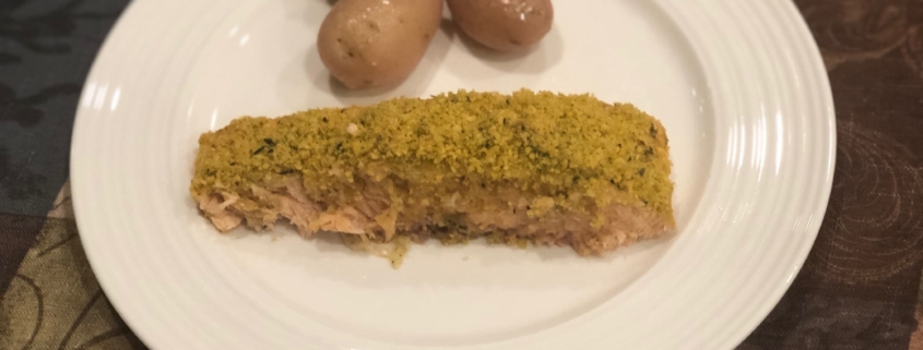 Breadcrumb Herb Crusted Salmon