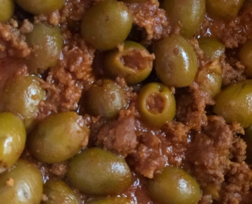 Moroccan Cooked Olives
