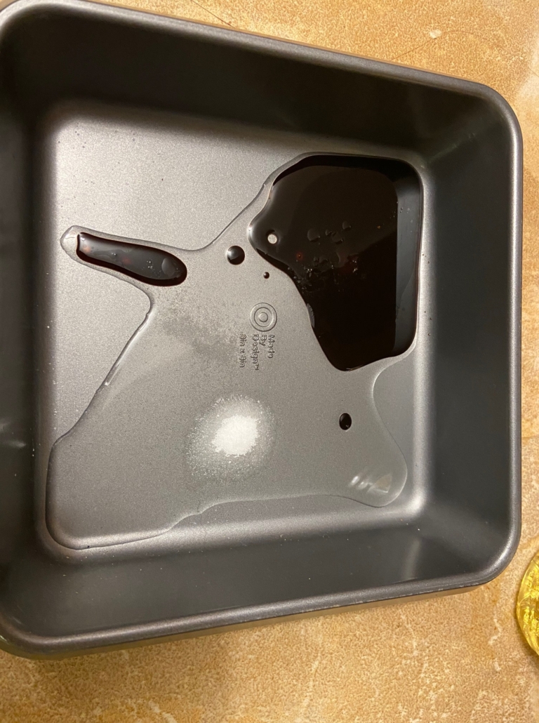 soy sauce, oil and salt