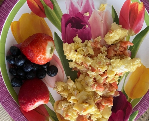 Lox (Smoked Salmon) and Scrambled Eggs