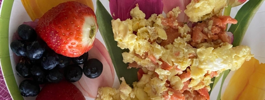 Lox (Smoked Salmon) and Scrambled Eggs