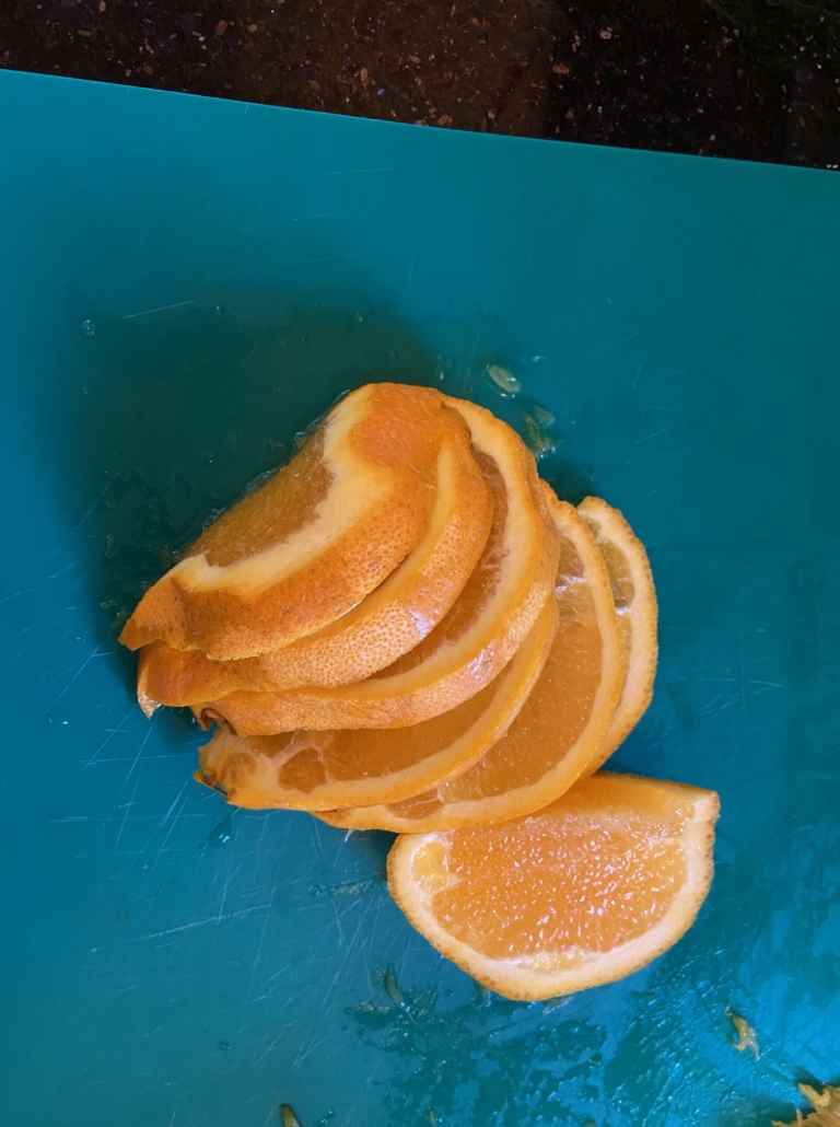 Thin sliced sweet orange