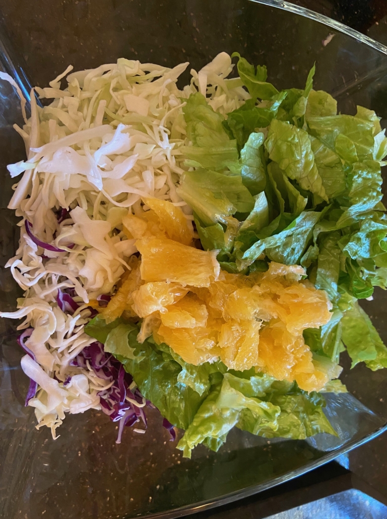 Adding the chunked orange bits