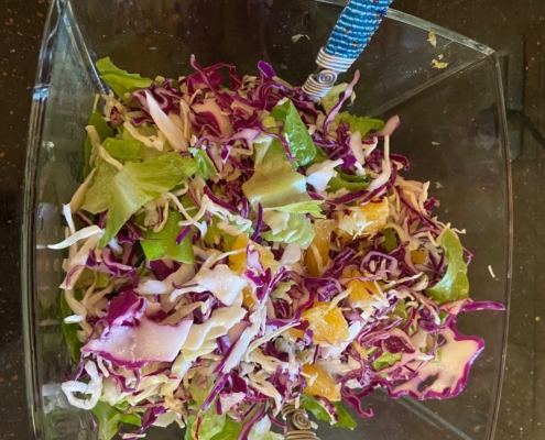 Multicolored Salad With Sweet Oranges