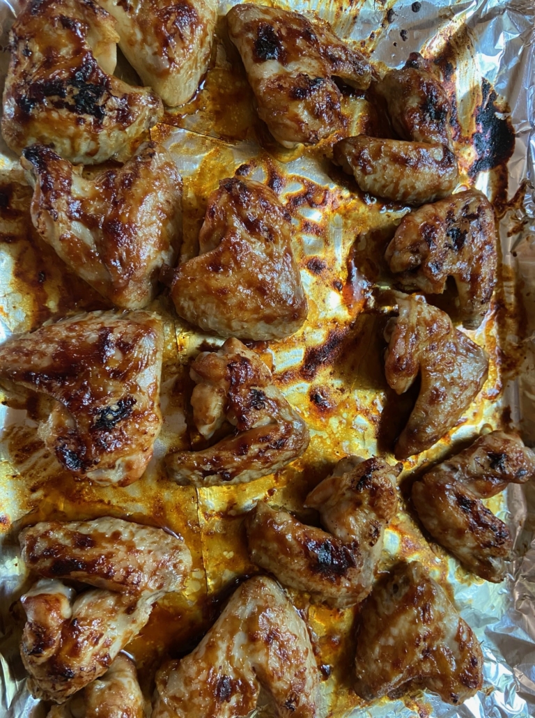 sticky chicken wings