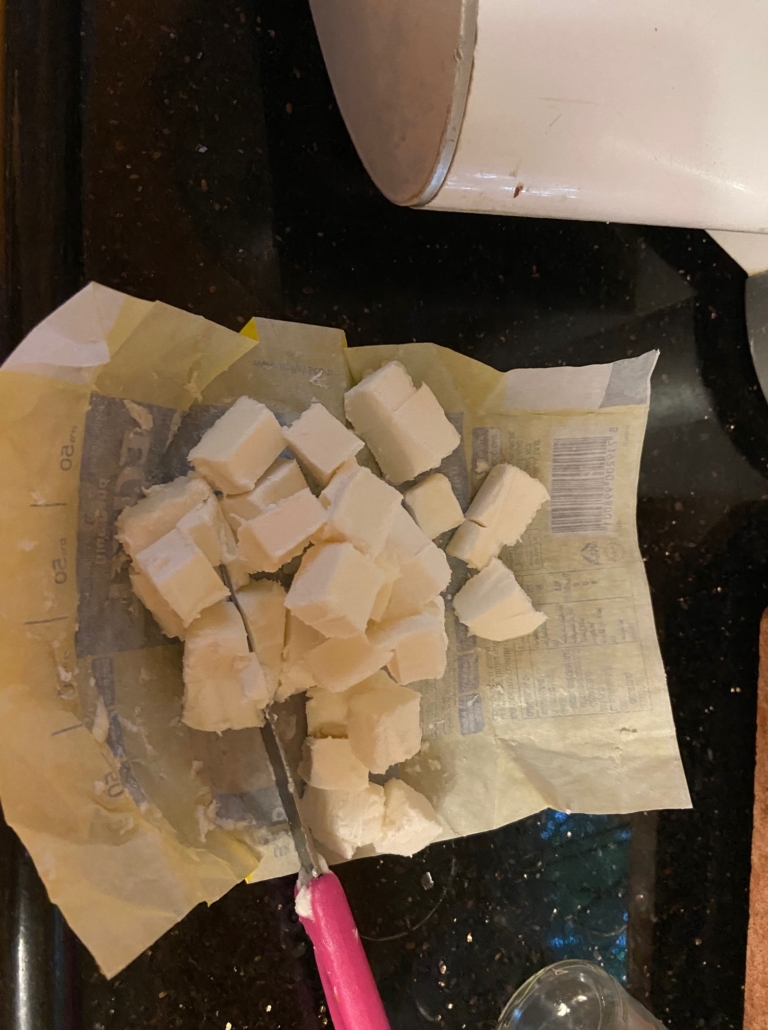 cubed margarine