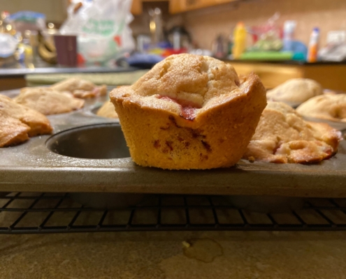 Honeymooner's Strawberry Almond Cupcakes