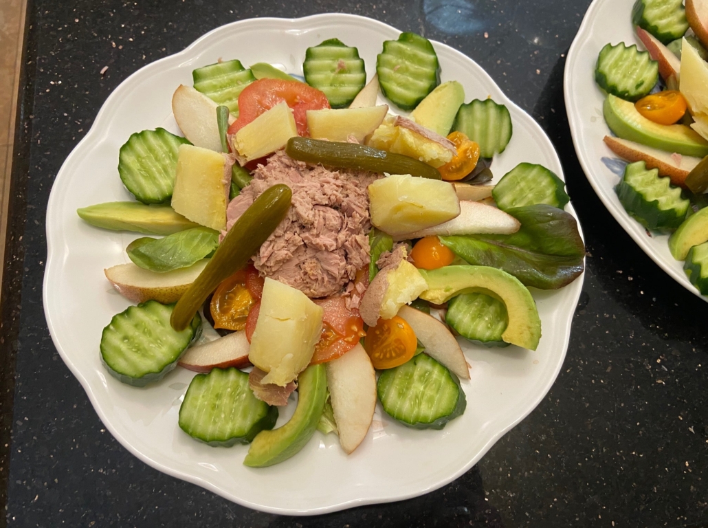 Niçoise salad without dressing